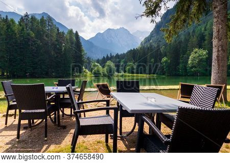 Kamnik-savinja Alps At Plansar Lake In Jezersko, Slovenia