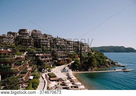 Budva, Montenegro - 07 June 2020: Dukley Gardens Complex In Budva, Montenegro.