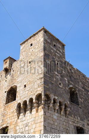 Corner Tower Of The Fortress Nehaj Above The City Of Senj In Croatia.