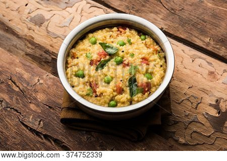 Dalia Khichdi Or Daliya Khichadi Is A Delicious One Pot Meal Made From Broken Wheat And Vegetables,