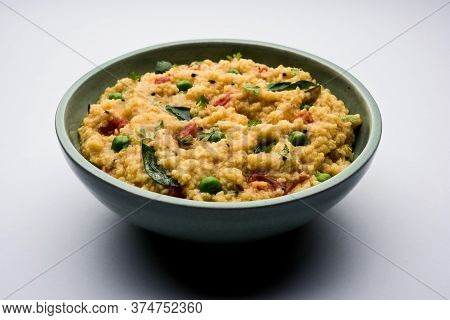 Dalia Khichdi Or Daliya Khichadi Is A Delicious One Pot Meal Made From Broken Wheat And Vegetables,