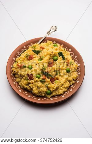 Dalia Khichdi Or Daliya Khichadi Is A Delicious One Pot Meal Made From Broken Wheat And Vegetables,