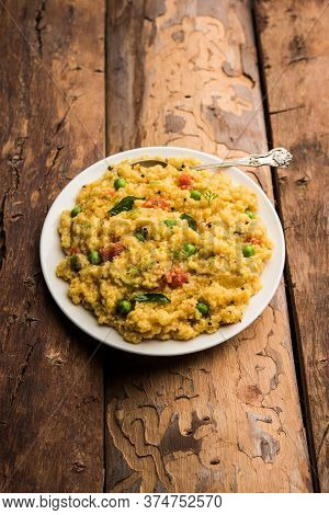 Dalia Khichdi Or Daliya Khichadi Is A Delicious One Pot Meal Made From Broken Wheat And Vegetables,