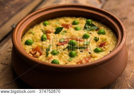 Dalia Khichdi Or Daliya Khichadi Is A Delicious One Pot Meal Made From Broken Wheat And Vegetables,