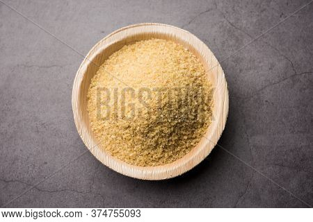 Raw Broken Wheat Or Daliya Or Dalia, Selective Focus