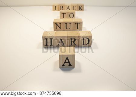 A Hard Nut To Track Statement. Success And Competitors Business Concept.