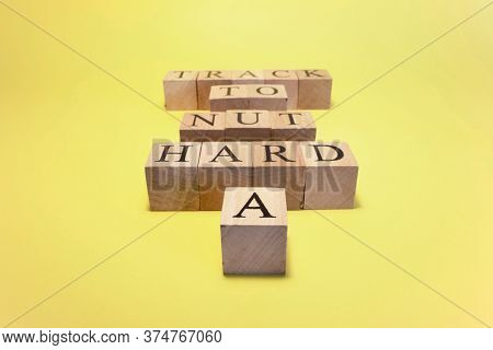 A Hard Nut To Track Statement. Success And Competitors Business Concept.