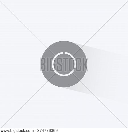 Data Usage Graph Icon Vector In Trendy Flat Style. Data Saver Mode Symbol Illustration