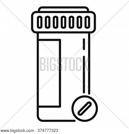 Endocrinology Pills Icon. Outline Endocrinology Pills Vector Icon For Web Design Isolated On White B
