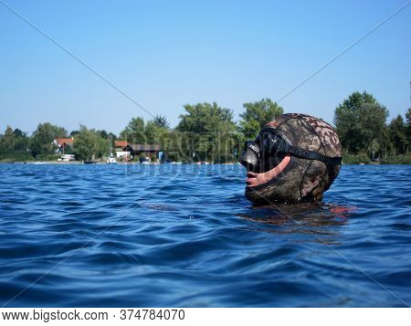 Free Diving Or Apnea Diving On The Surface Right