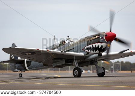 Avalon, Australia - February 27, 2015: Supermarine Spitfire Mk Viii Vh-het In Royal Australian Air F