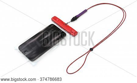 3d Illustration Of A Waterproof Phone Case