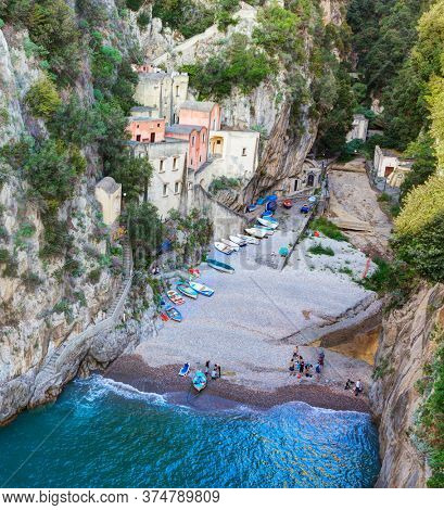 The fiordo of Furore  beach,  Amalfi ?oast, Italy.