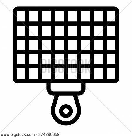 Meat Brazier Icon. Outline Meat Brazier Vector Icon For Web Design Isolated On White Background