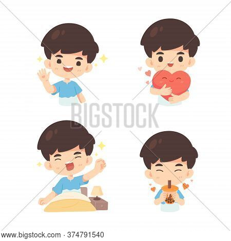 Collection Of Cute Boy In Many Pose