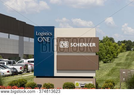 Florence - Circa July 2020: Db Schenker Usa Freight Forwarding Service Location.