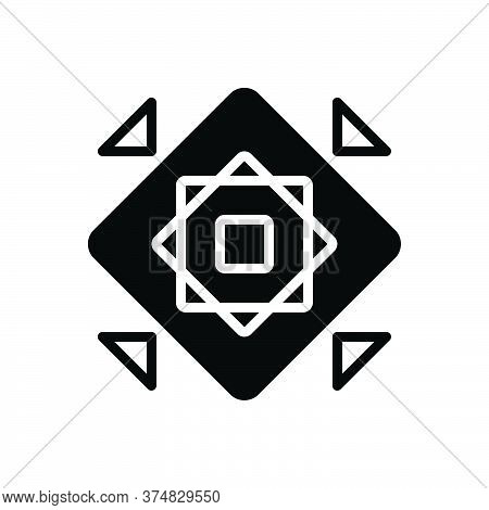 Black Solid Icon For Modularize Modular Structure Organization Marketing  Design  Development