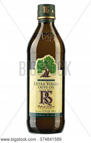 Ukraine, Kyiv - June 30. 2020: Rafael Salgado Extra Virgin Olive Oil On White Background. Insulated 