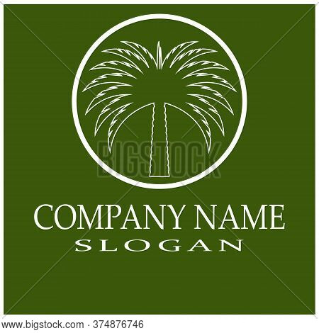 Dates Tree Logo Template Vector Symbol
