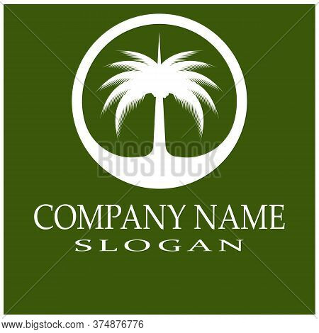 Dates Tree Logo Template Vector Symbol