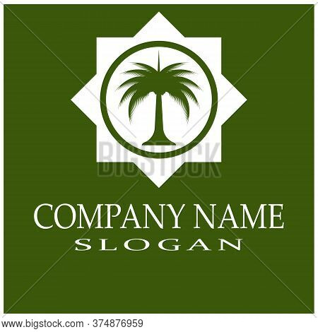 Dates Tree Logo Template Vector Symbol