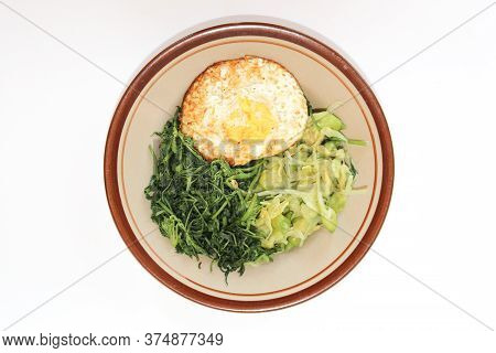 Vegetables For Pecel Ingredient. Pecel Is Traditional Food From West Java Indonesia Made From Steame