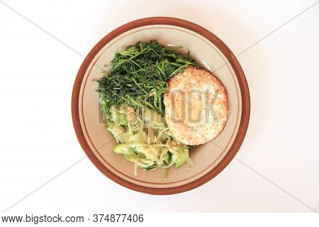 Vegetables For Pecel Ingredient. Pecel Is Traditional Food From West Java Indonesia Made From Steame