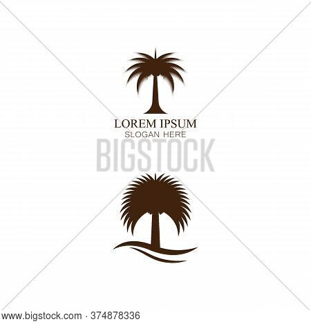 Dates Tree  Logo Template Vector