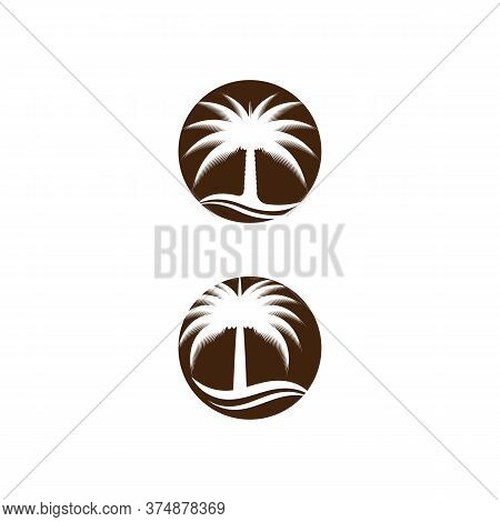 Dates Tree  Logo Template Vector