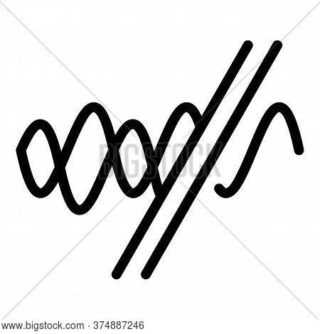 Soundproof Icon. Outline Soundproof Vector Icon For Web Design Isolated On White Background