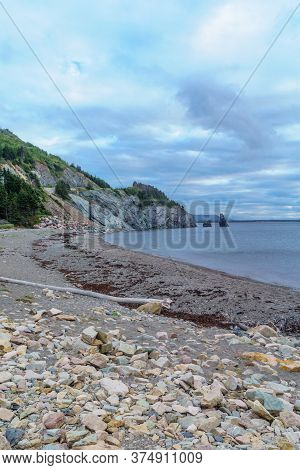 Landscape (near Le Buttereau) Along The Cabot Trail, In Cape Breton Island, Nova Scotia, Canada