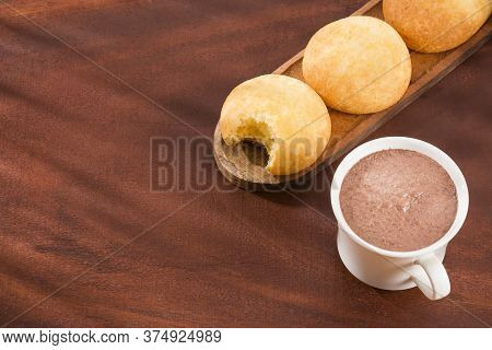 Almojabana, Traditional Colombian Food - Drink Of Chocolate