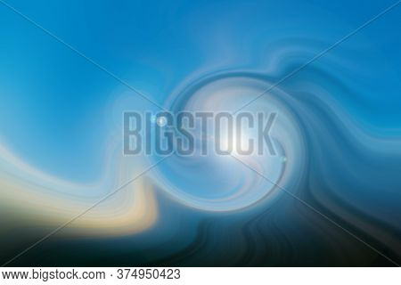 Dynamic Lines Of Light. Light From Central Point. Bright Flash Of Light. Dynamic Movement In Space. 