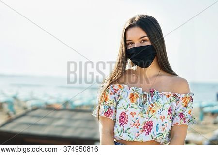 Young Girl/teeneger  With Face Mask - Summer 2020