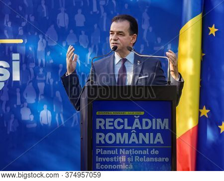 Bucharest, Romania - July 01, 2020: Ludovic Orban, President Of The National Liberal Party And Roman