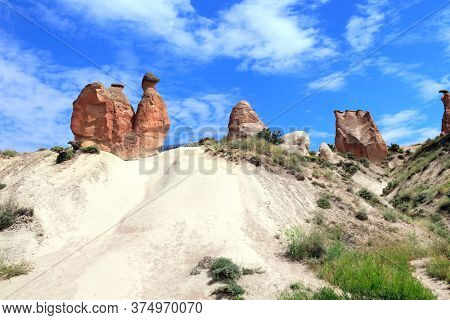 Camel rock at Devrent valley (Imaginary valley) in Cappadocia, Anatolia, Turkey. UNESCO world heritage site