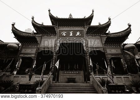 CHONGQING, CHINA â MARCH 13: Chongqing Huguang assembly hall interior on March 13, 2018 in Chongqing. With 17M population, it is the most populous Chinese municipality.