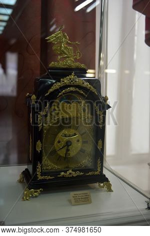 Russia, Angarsk. 02/01/2018 Museum Of The Ancient Clock.