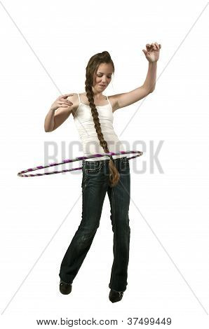 Girl With Hula Hoop