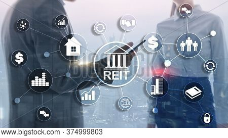 Real Estate Investment Trust Reit. Finacial Concept 2020.