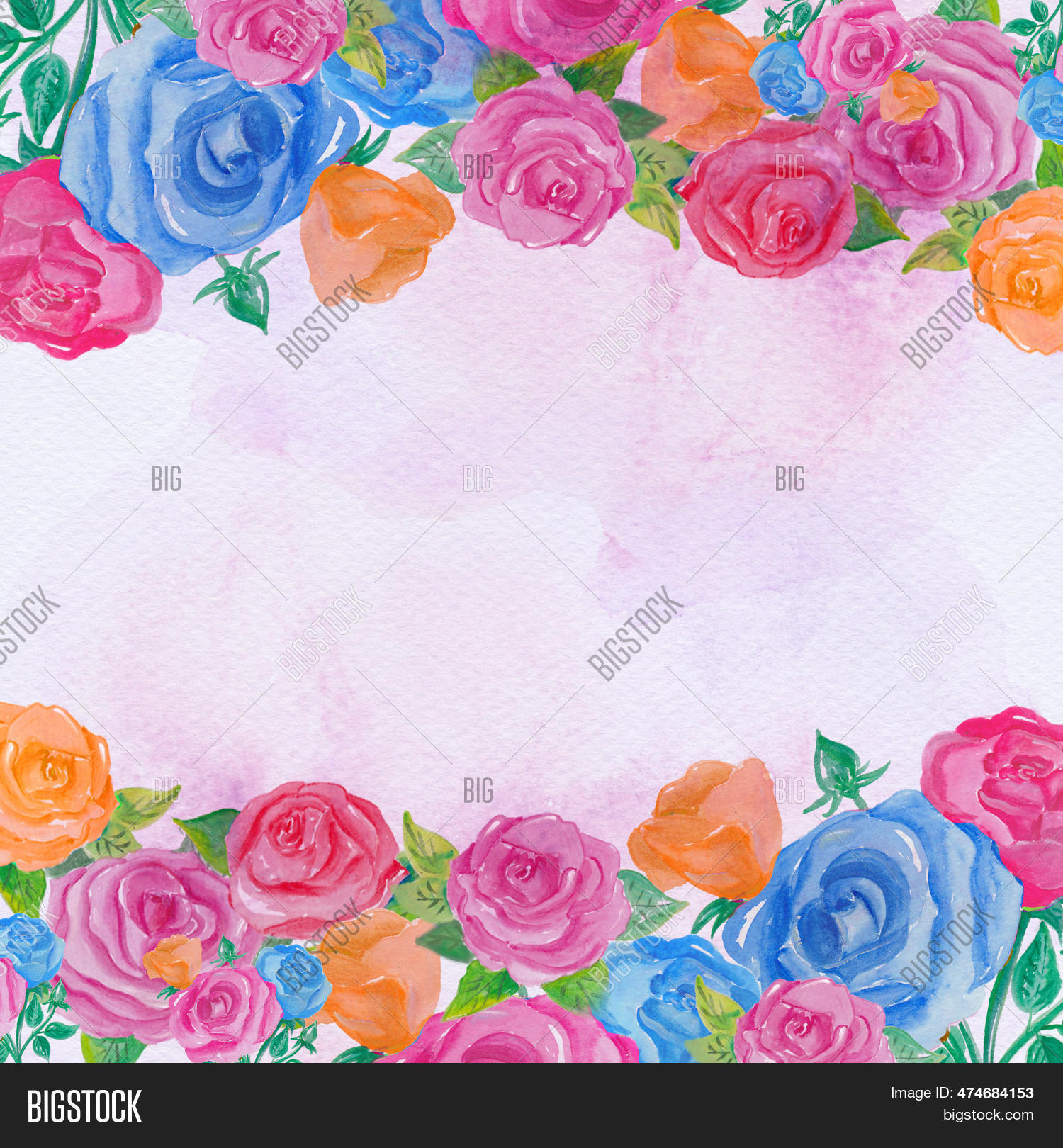 Watercolor Roses Image & Photo (Free Trial) | Bigstock