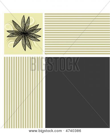 Vector Of A Floral Text Background
