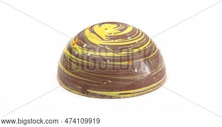 Modern Gourmet Bonbon, Aka Bon-bon Or Truffle Made Of Chocolate