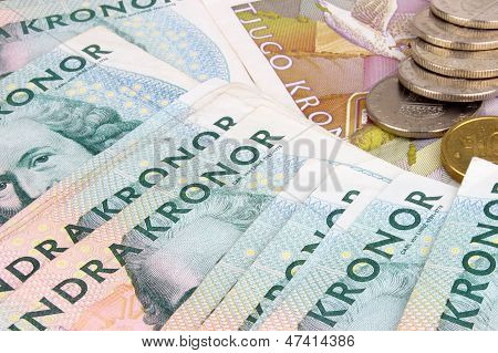 Schwedische Kronen Notes & Münzen