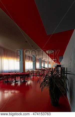 Wroclaw, Poland - June 2022: The Interior Of The Historic Park Hotel, Which Is Part Of The Training