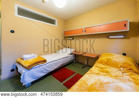 Wroclaw, Poland - June 2022: The Interior Of The Historic Park Hotel, Which Is Part Of The Training