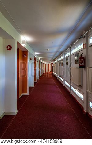 Wroclaw, Poland - June 2022: The Interior Of The Historic Park Hotel, Which Is Part Of The Training