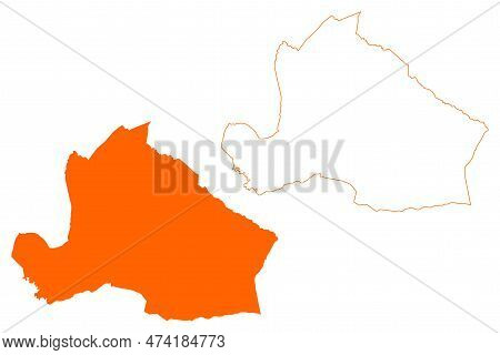 Vaals Municipality (kingdom Of The Netherlands, Holland, Limburg Province) Map Vector Illustration, 