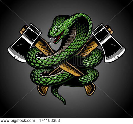 Ax Wrapped In A Snake Vector Template