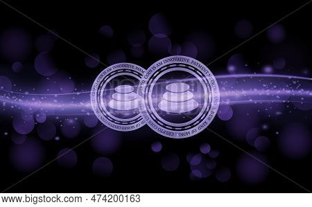 Image Of Balancer-bal Cryptocurrency. 3d Illustration. Bal Coin Logo.